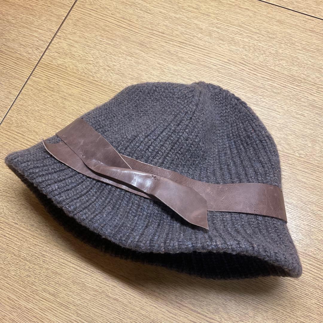 fです！　ブルネロクチネリカシミヤ100%ニットハットユニセックスMサイズ