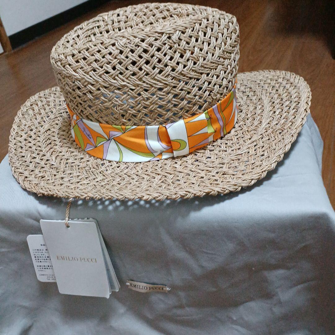 新品　エミリオプッチ　ハット　麦わら帽子