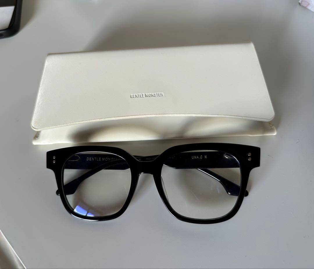 GENTLE MONSTER UNA.C N ブラックメガネ ケ