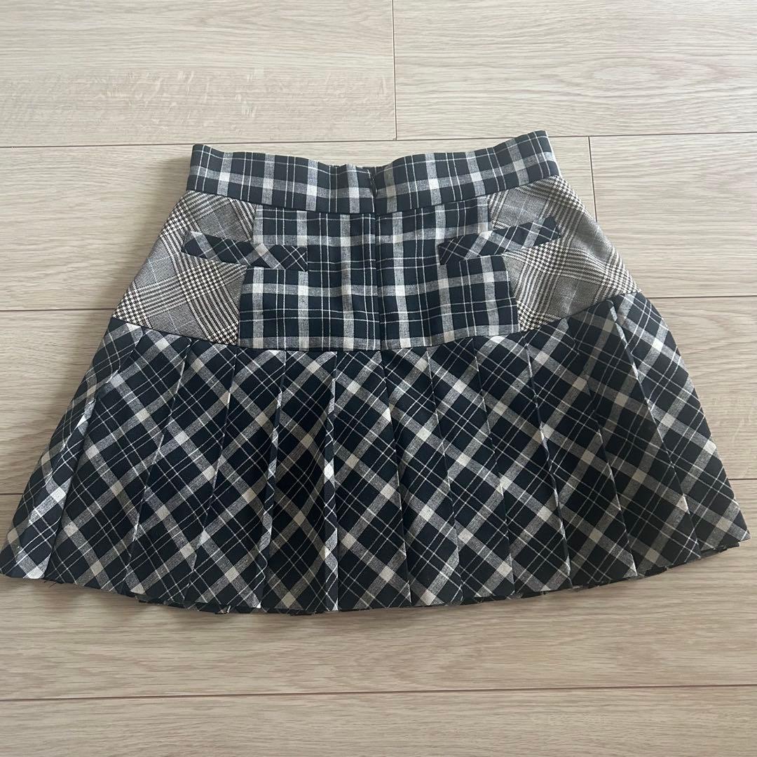 新品未使用 Coco check pleats skirt andmary M