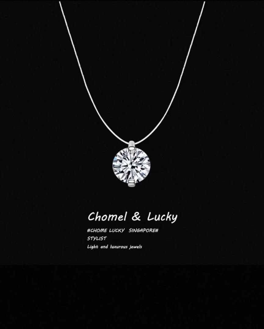 Cl & Lucky クリスタルネックレス