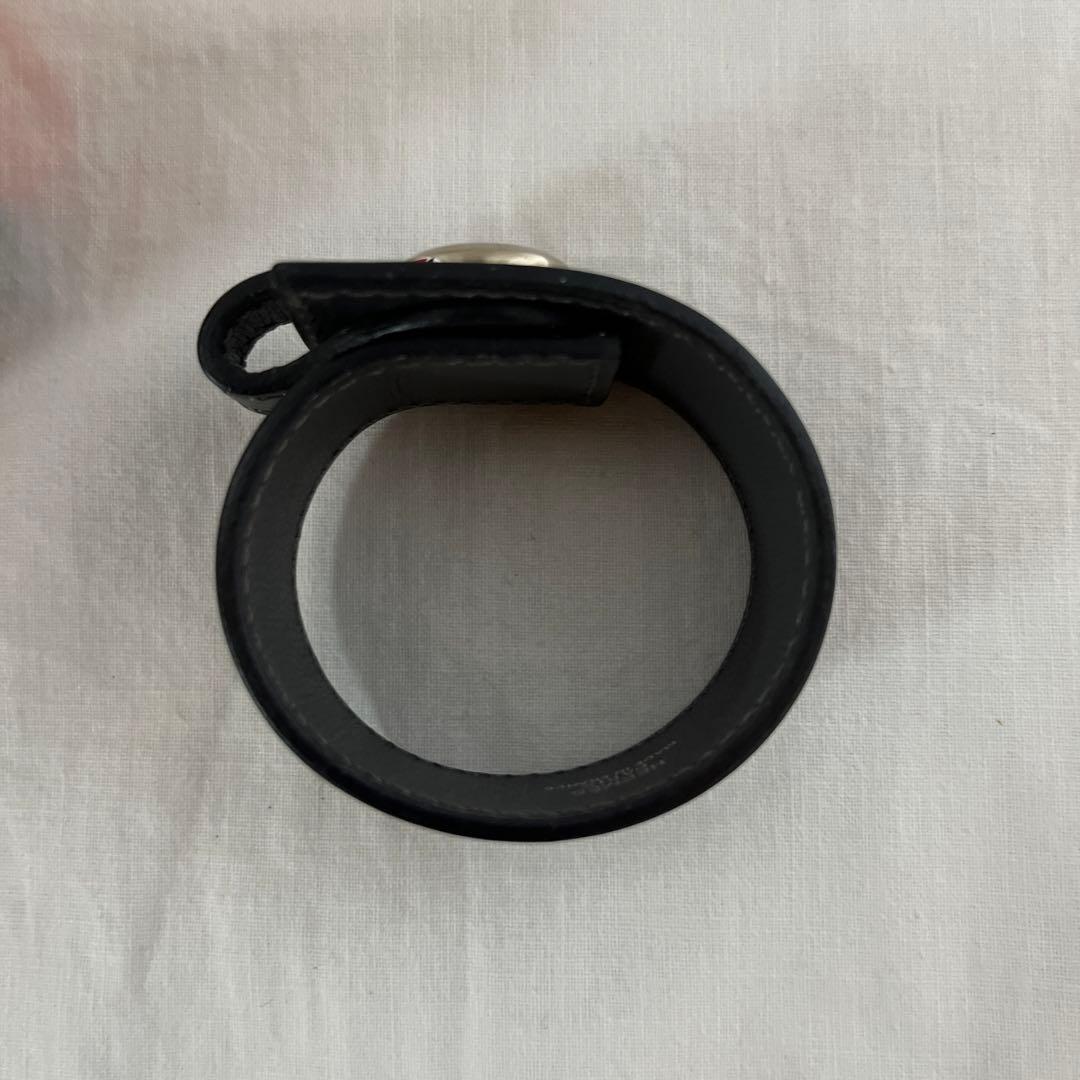 美品 HERMES レザーブレスレット バングル セリエ　D刻印