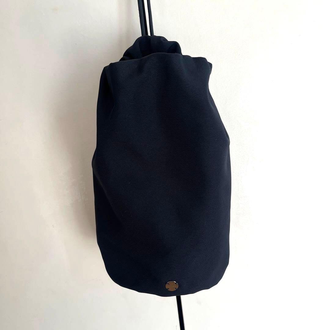 THE ROW ザロウ　ナイロン ドローストリングポーチ　黒