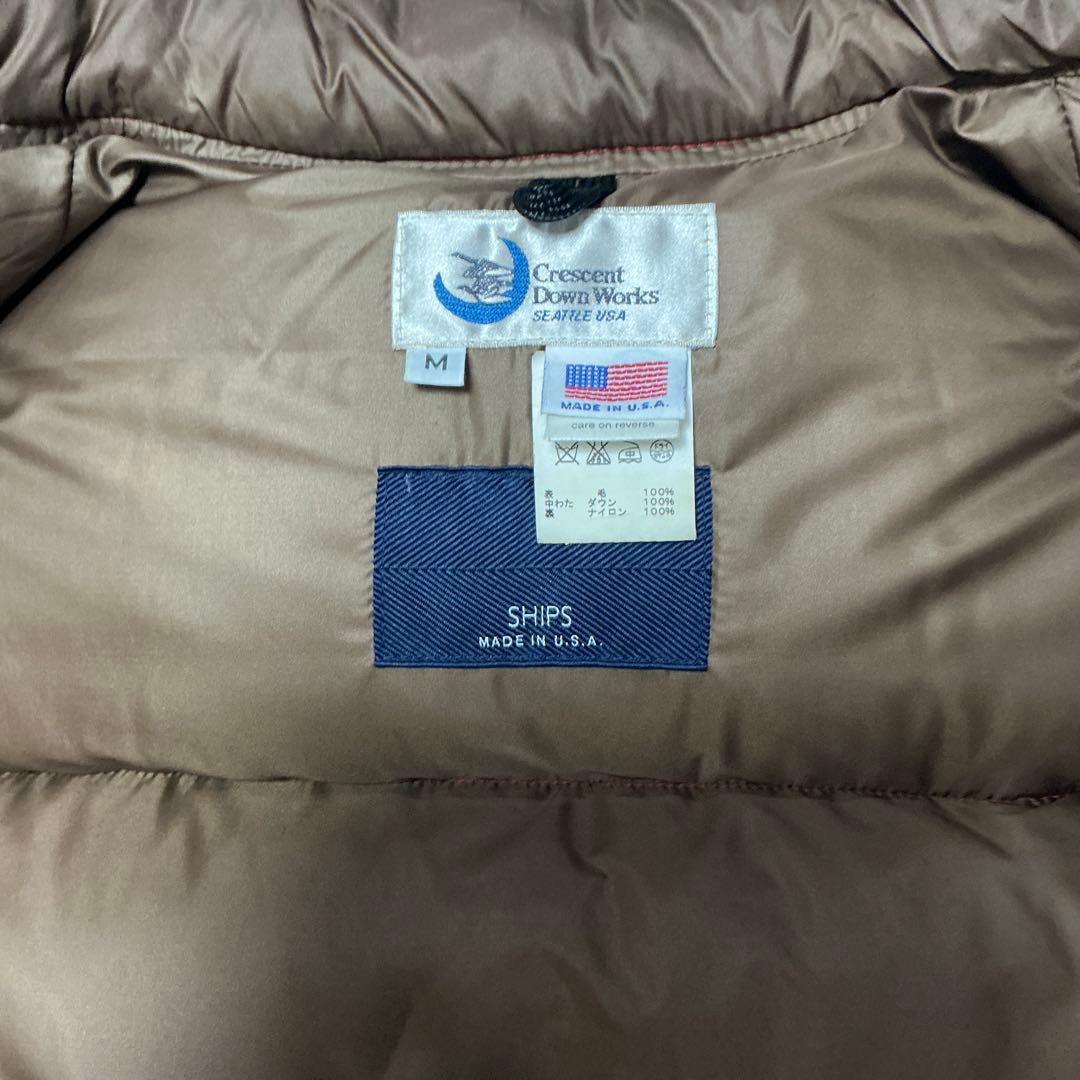 Crescent Down Works ウールダウンベスト　シップス別注　M
