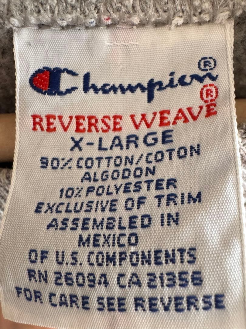 CHAMPION OKOBOJI XL バックプリント　リバースウェーブ　90s