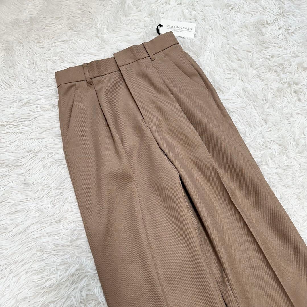 ✨もえ✨ CLOTH&CROSS ツイルセンタープレスパンツ