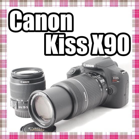 ✨Wi-Fi搭載✨超美品セット✨Canon Kiss X90 ダブルレンズセット