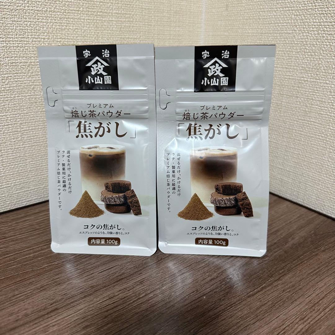 山政小山園 ほうじ茶パウダー焦がし100g袋 x 6セット