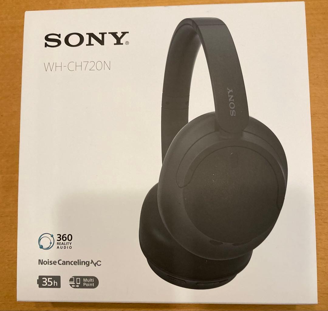 SONY ワイヤレスヘッドホン　WH-CH720N ブラック 箱付、取説付き