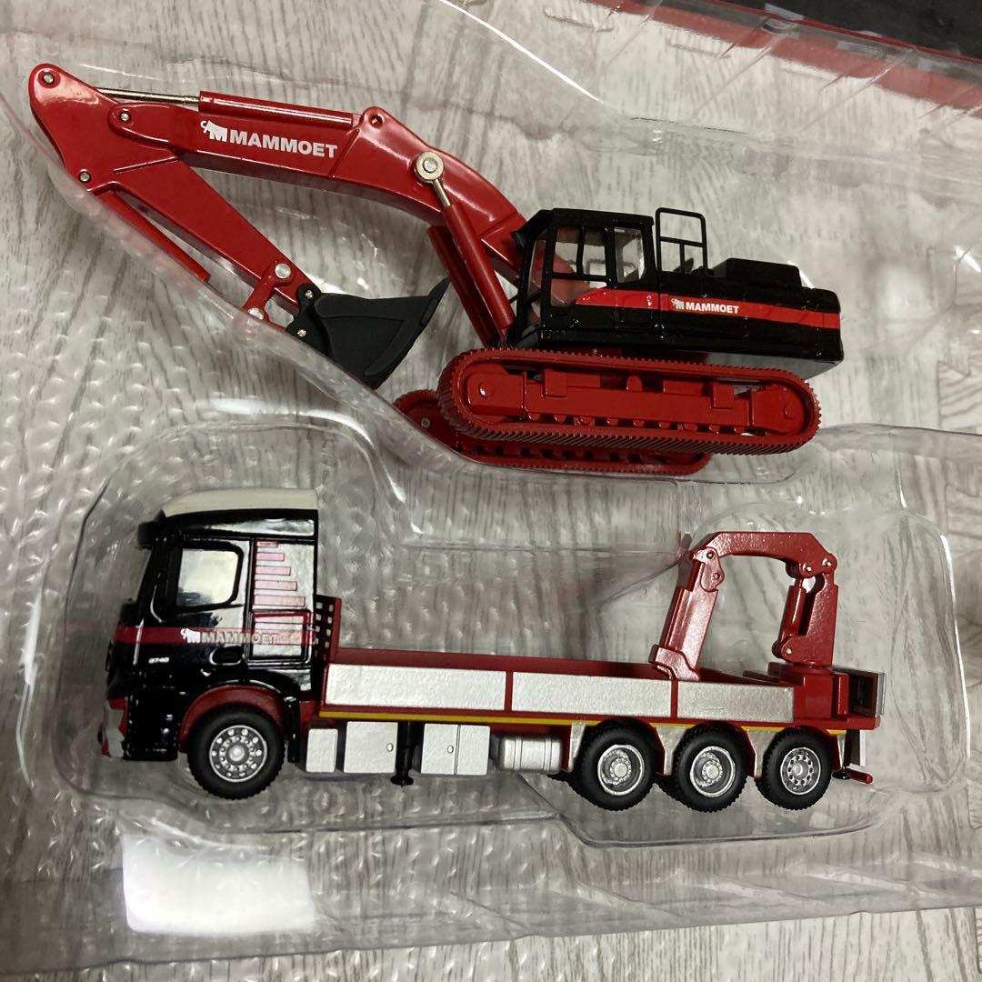 訳あり　MAMMOET トラックとシャベルカー1/87 フォークリフト欠品。