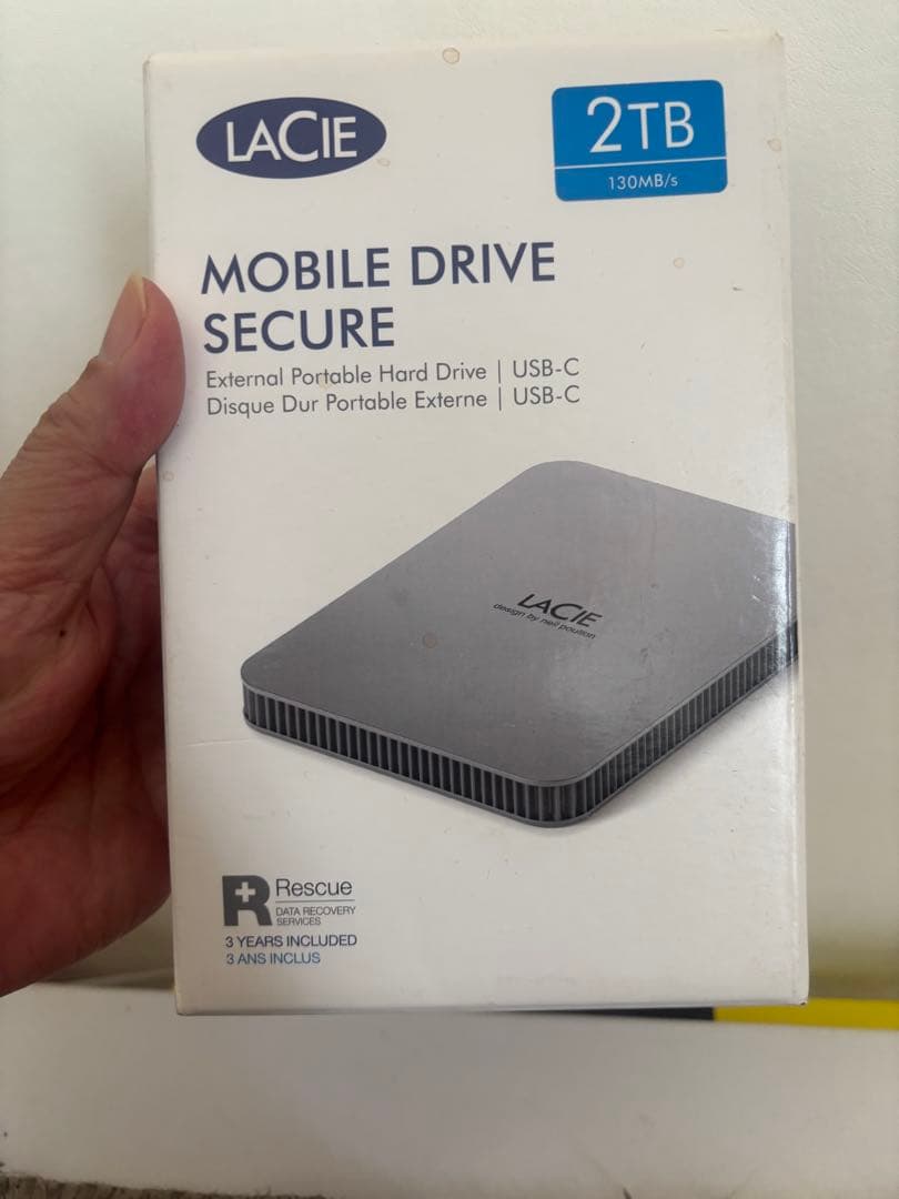 LACIE Mobile Drive Secure 2TB USB-C新品未使用