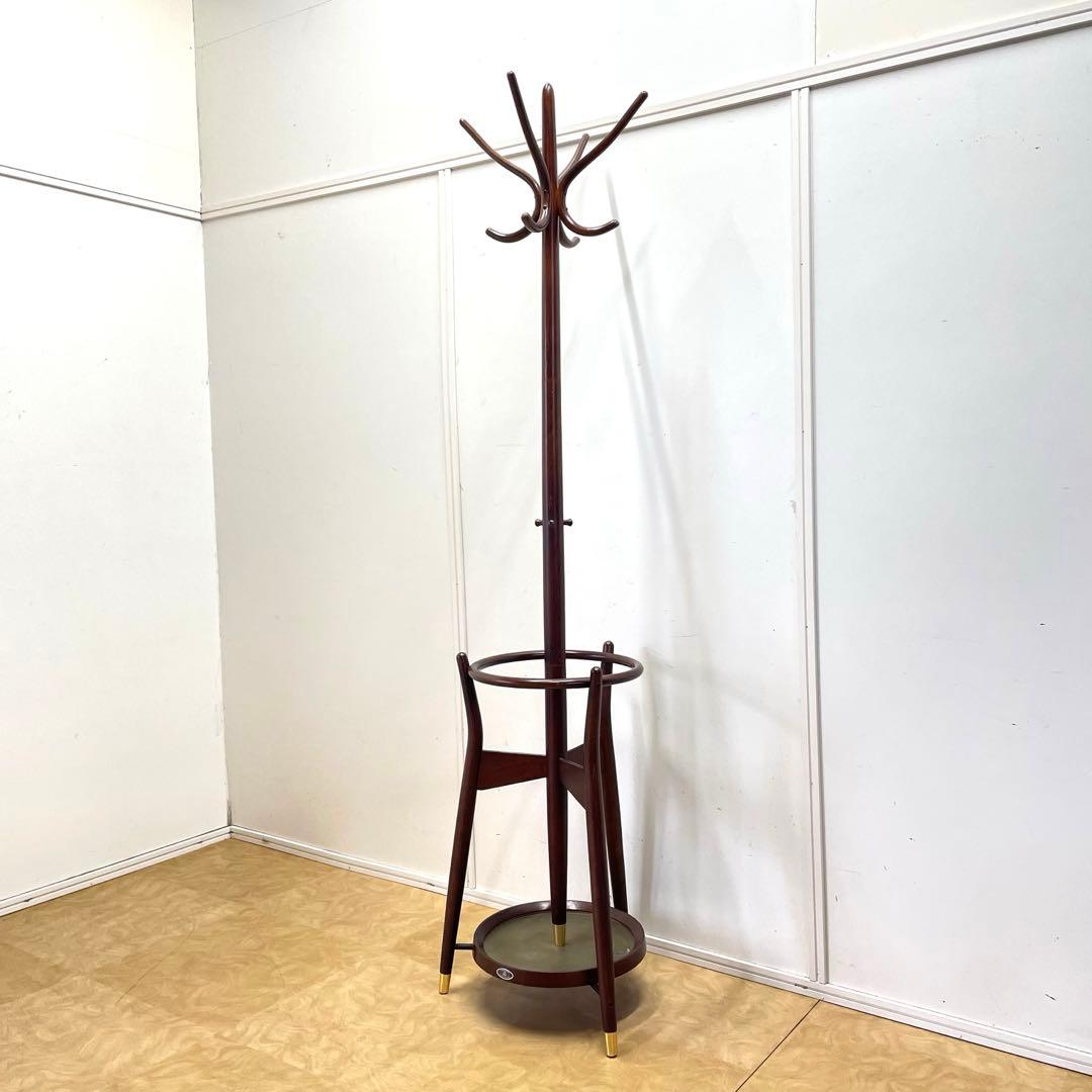 秋田木工 ポールハンガー② コートハンガー 傘立て 洋服掛け ビンテージ