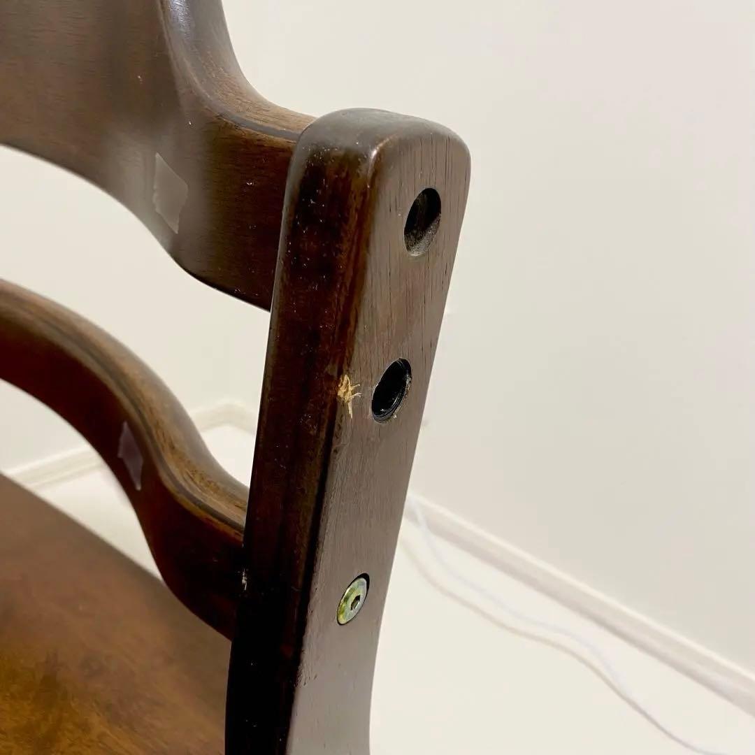 大和屋　すくすくローチェアⅡ テーブル・ガード付き　ベビーチェア　ダークブラウン