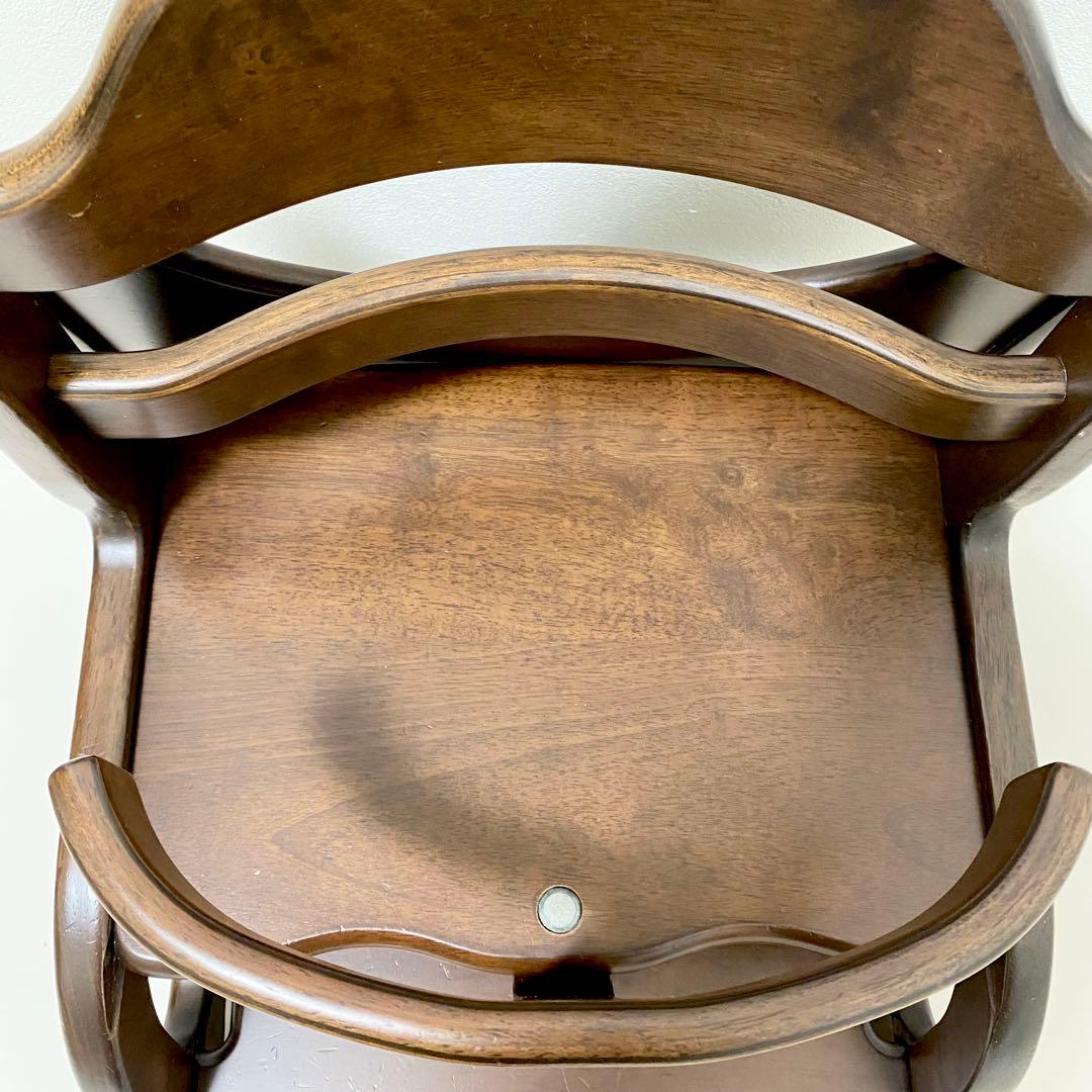 大和屋　すくすくローチェアⅡ テーブル・ガード付き　ベビーチェア　ダークブラウン