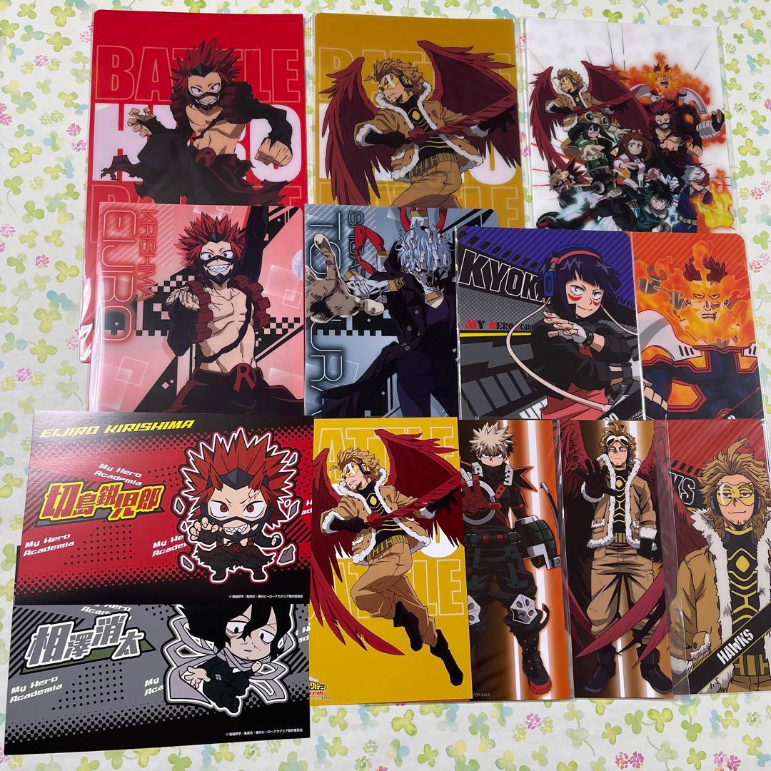 僕のヒーローアカデミア　カード　クリア　ネオン　ステッカー　シール　スナップ