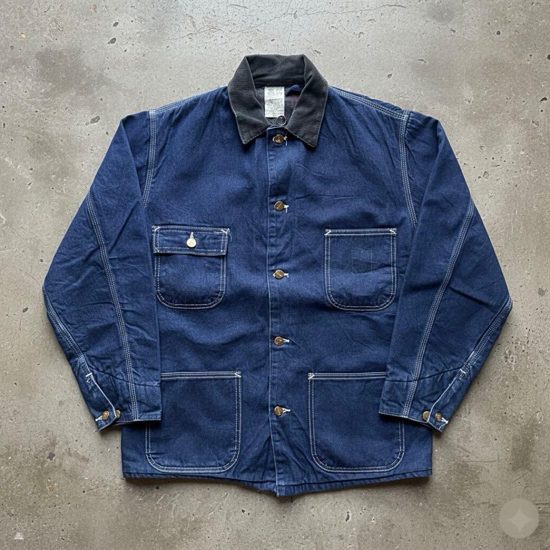 【濃紺】80s Carhartt Denim Chore Coat 38