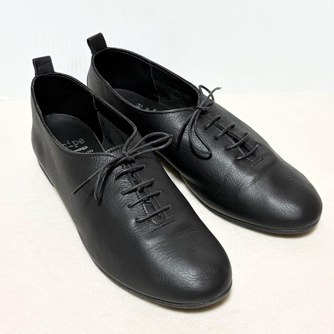 未使用級☆Recipe レシピ レースアップシューズ レザー 25.0cm