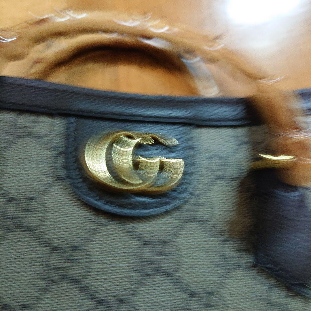 ノーブランド ノベルティー GGパターン ハンドバッグ バンブーハンドル