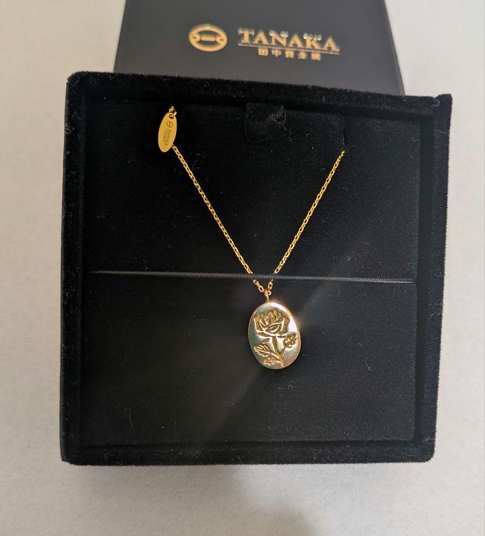 田中貴金属 GINZA TANAKA　K24 ペンダント　バラモチーフ 完売品