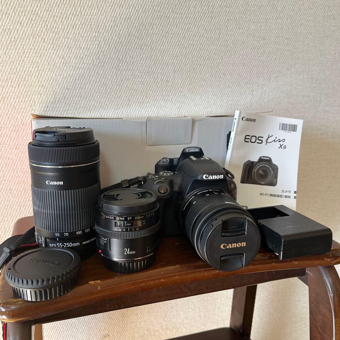 Canon EOS Kiss X9 +レンズ3本