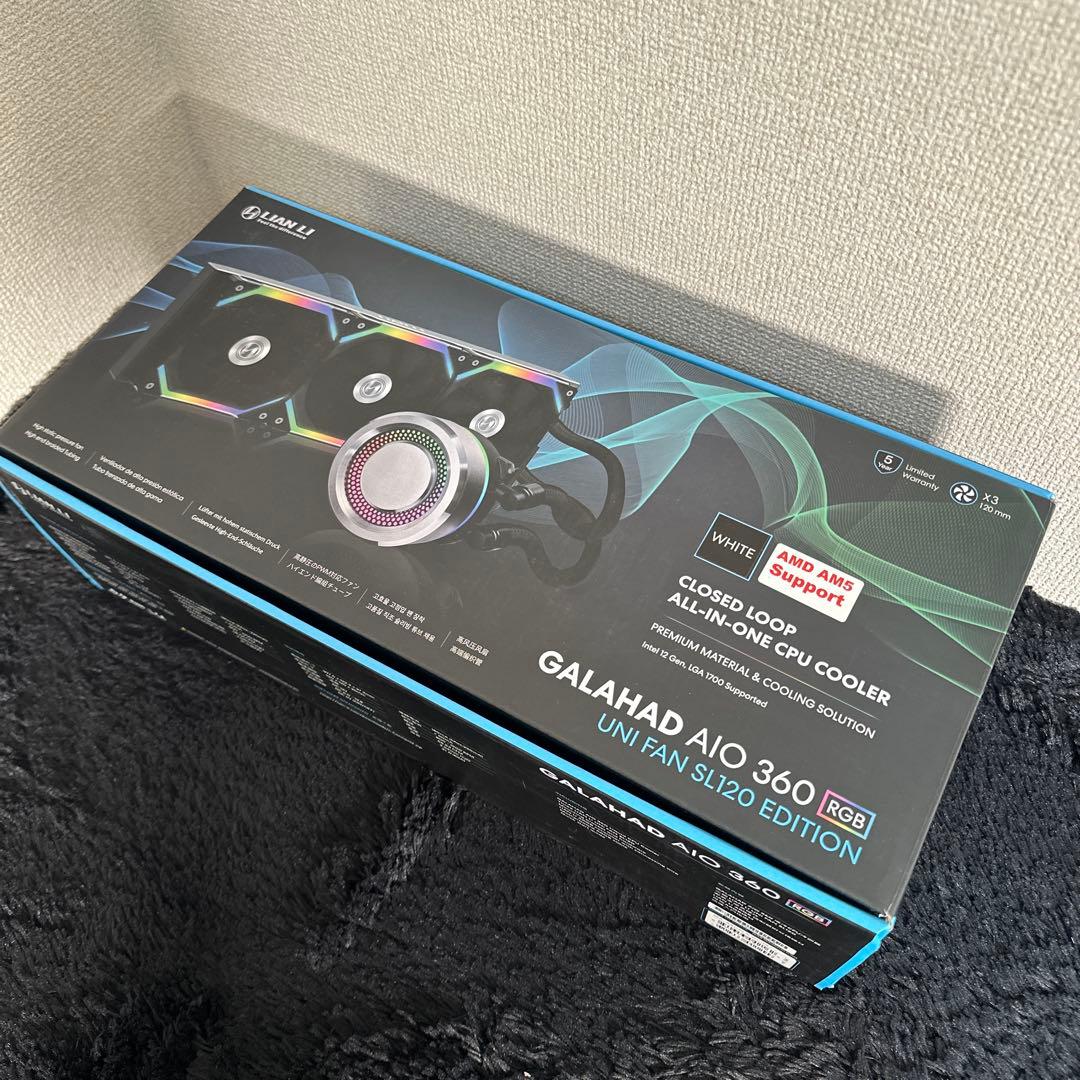 LIAN LI CPUクーラー GALAHAD AIO 360 RGB ホワイト