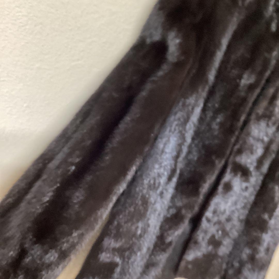 ミンクファーコート　高級毛皮　アウター　ブラック　サイズ13