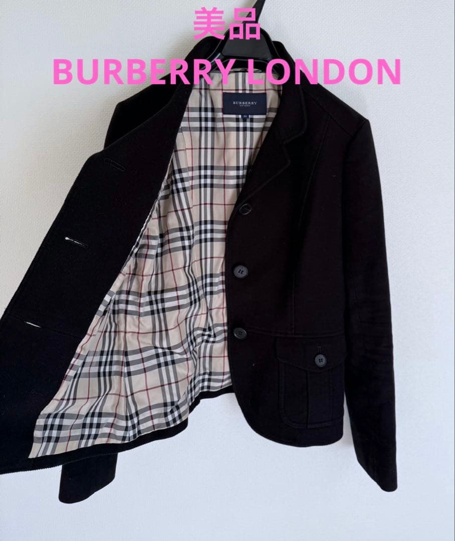 美品　BURBERRY LONDON 　テーラードジャケット　ノバチェック