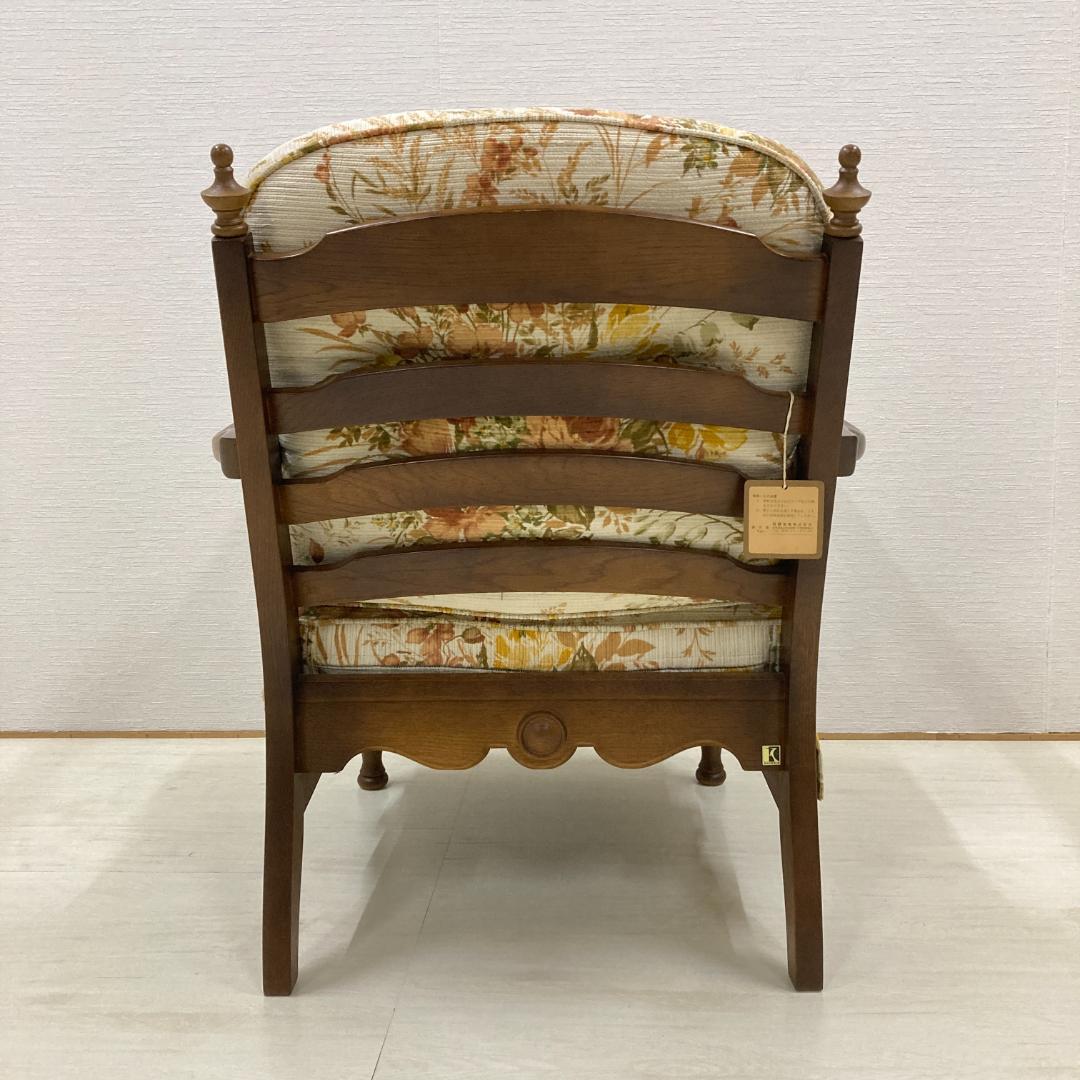 【飛騨産業】キツツキ　穂高　アームチェア　一人掛けソファ　シングル A