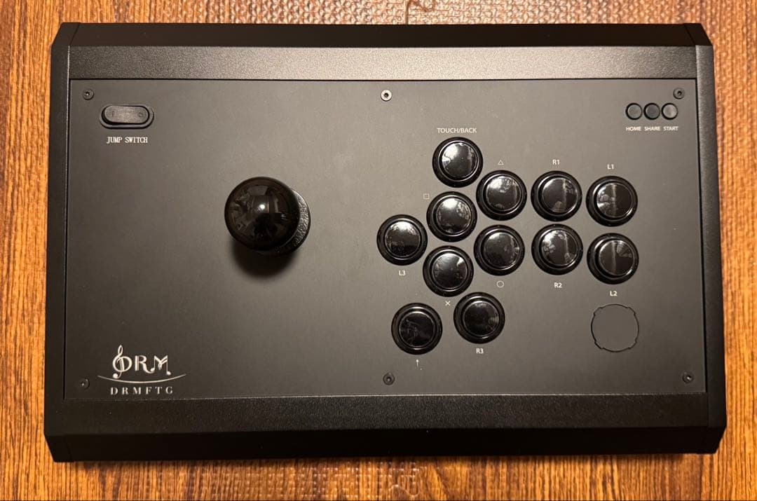 DRM JS アケコン ほぼ新品 天板アクリル付