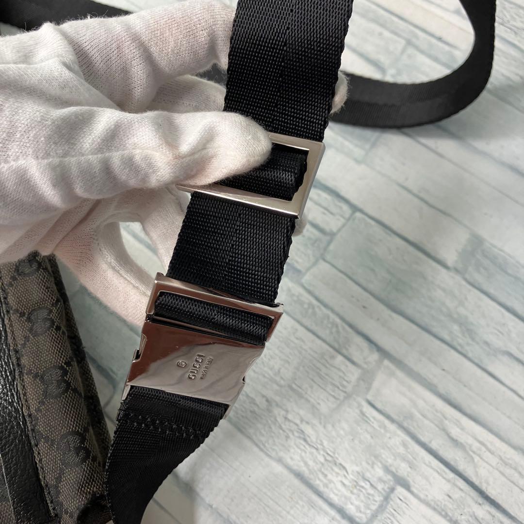 美品　140 GUCCI グッチ　ボディバッグ　ウエストバッグ　GG柄