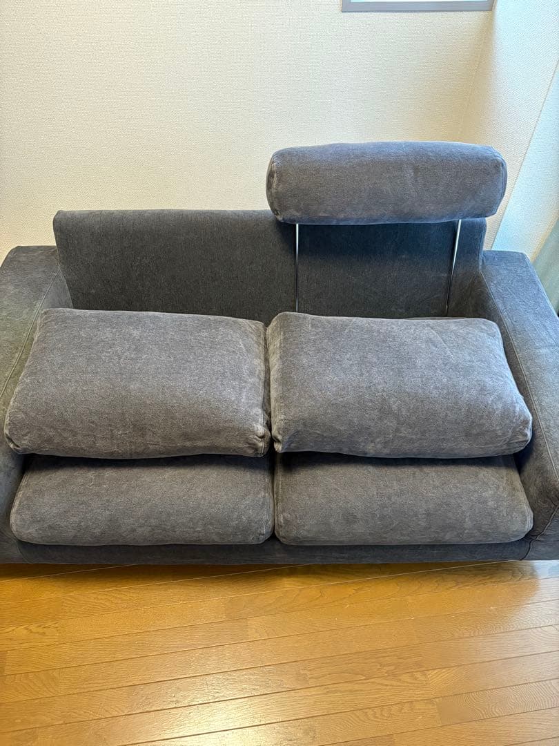 【最終値下げ・送料込み】無印良品 ソファ 2シーター 羽根・ポケットコイル