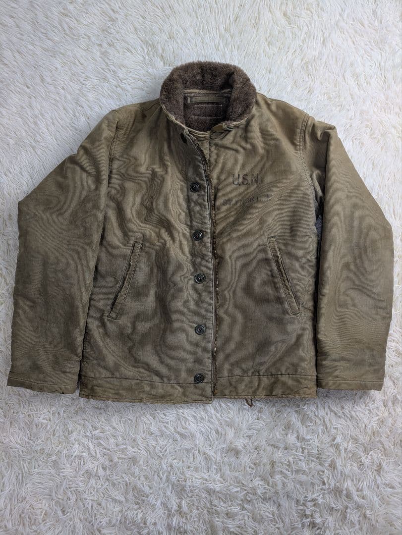 た*ま様 40sビンテージ US Navy N-1 デッキジャケット　米軍実物