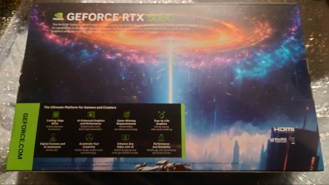 玄人志向 GALAKURO GEFORCE RTX5060Ti 16GB 未使用