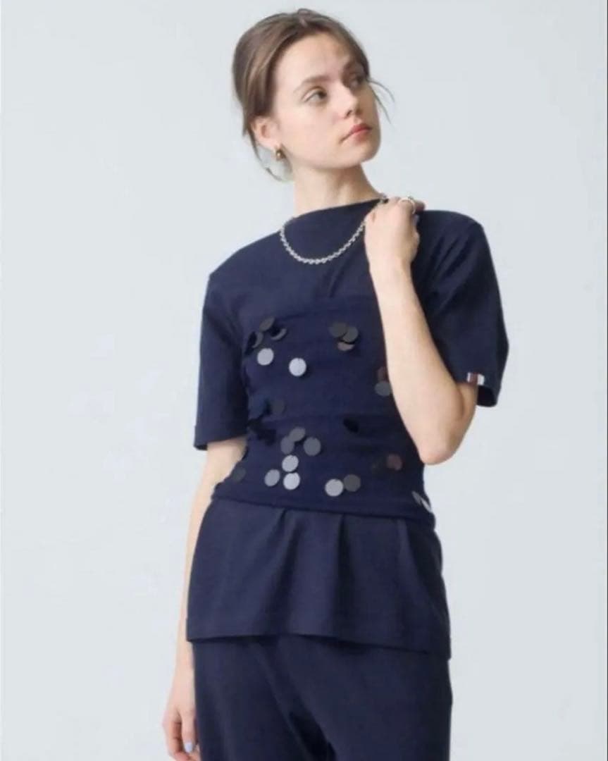 extreme cashmere スパンコールビスチェ