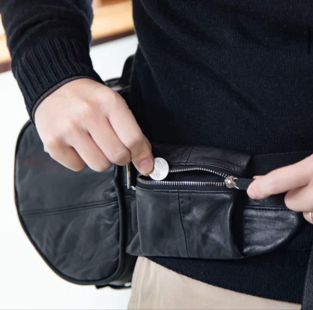 MAKUAKE 4way 高級再生レザー　ドラムバッグ　ブラック