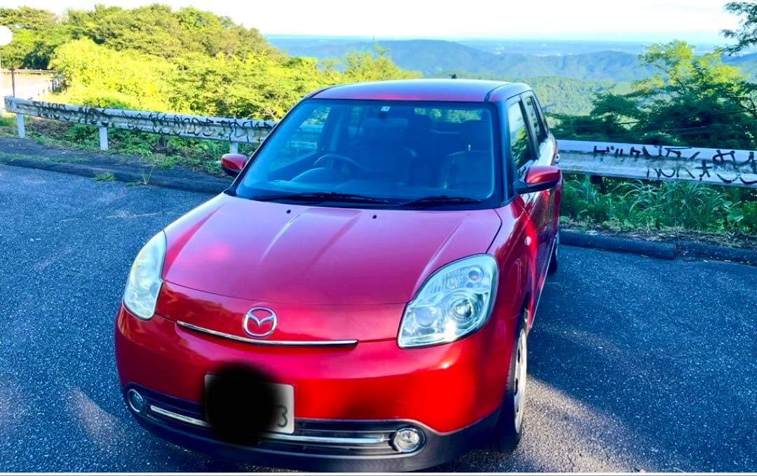 マツダ ベリーサ L 平成21年　車検あり 赤　車両本体