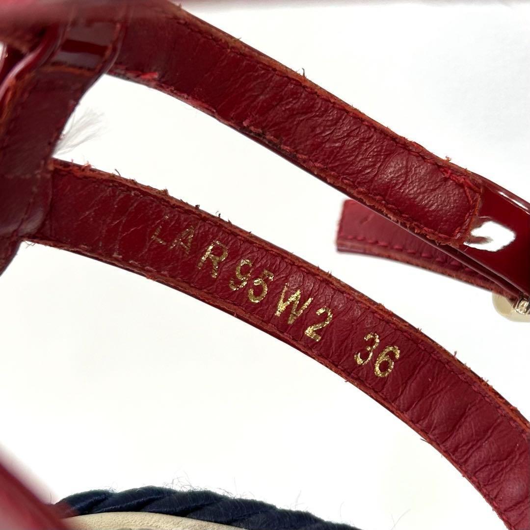 高級＊ヴァレンティノ ロックスタッズ カーフスキン ストラップウェッジサンダル