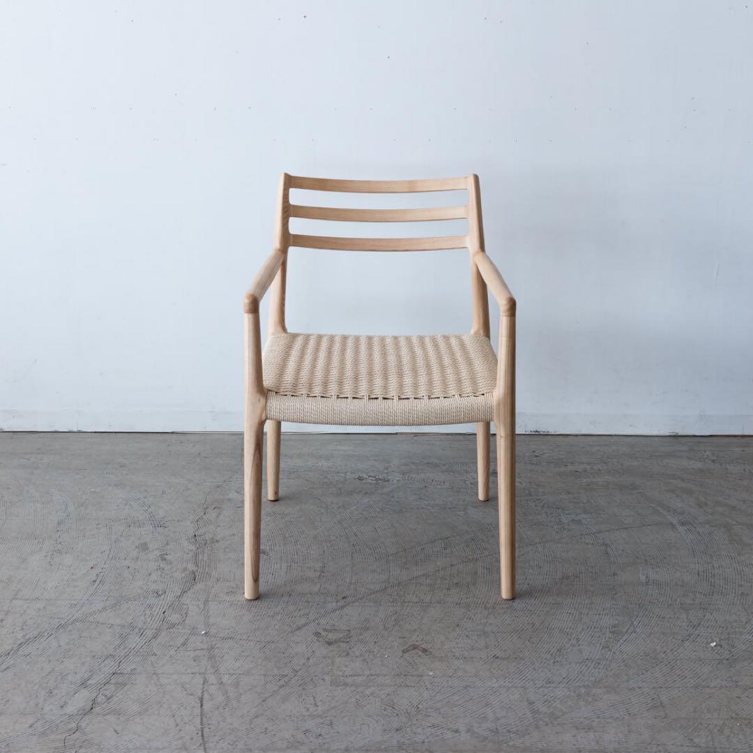 アームチェア アッシュ材 / ウレタン塗装 ペーパーコード F7-135NA