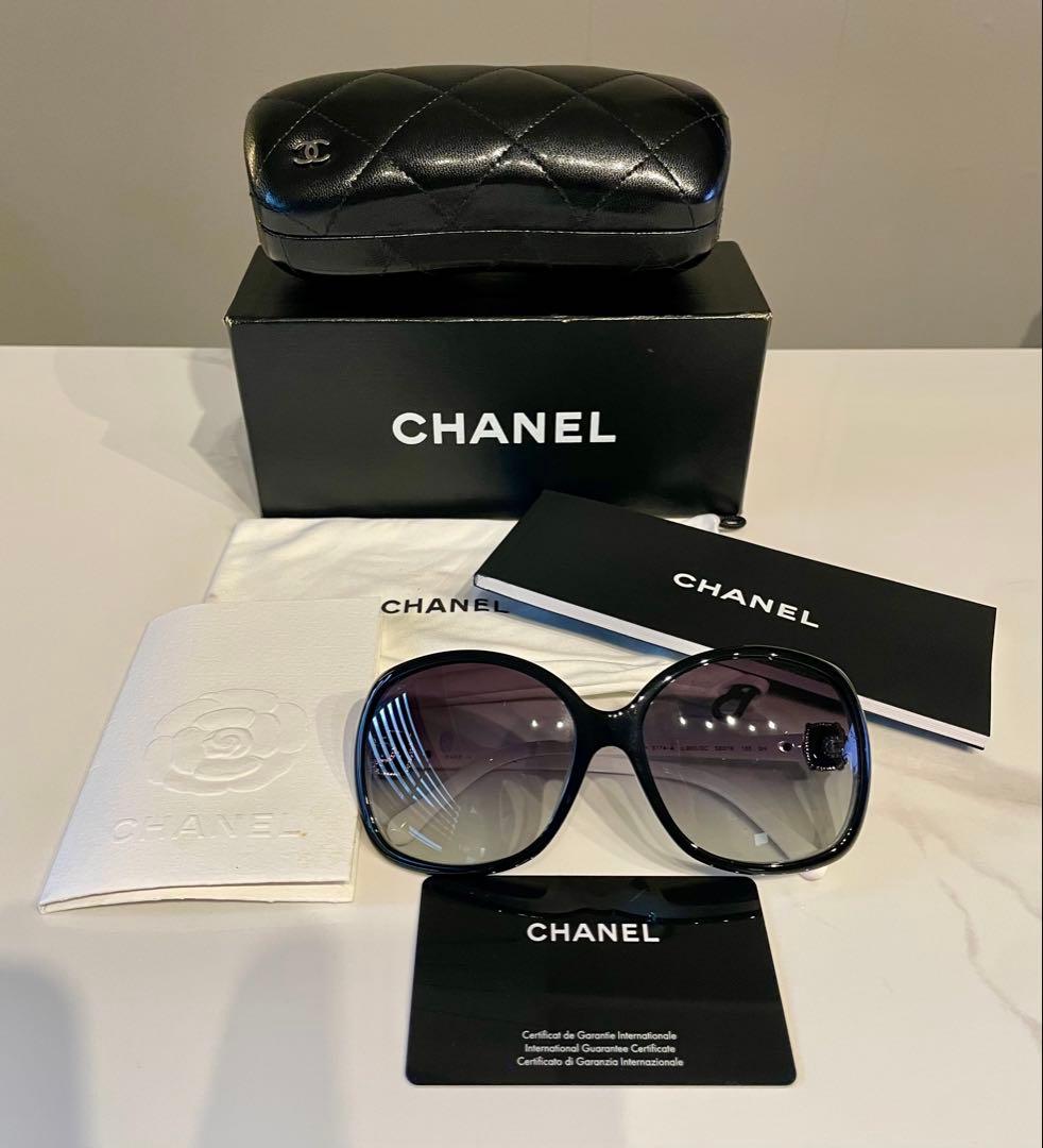 正規店購入▪️CHANELサングラス▪️一式揃い▪️モノトーン▪️ブラック ホワイト