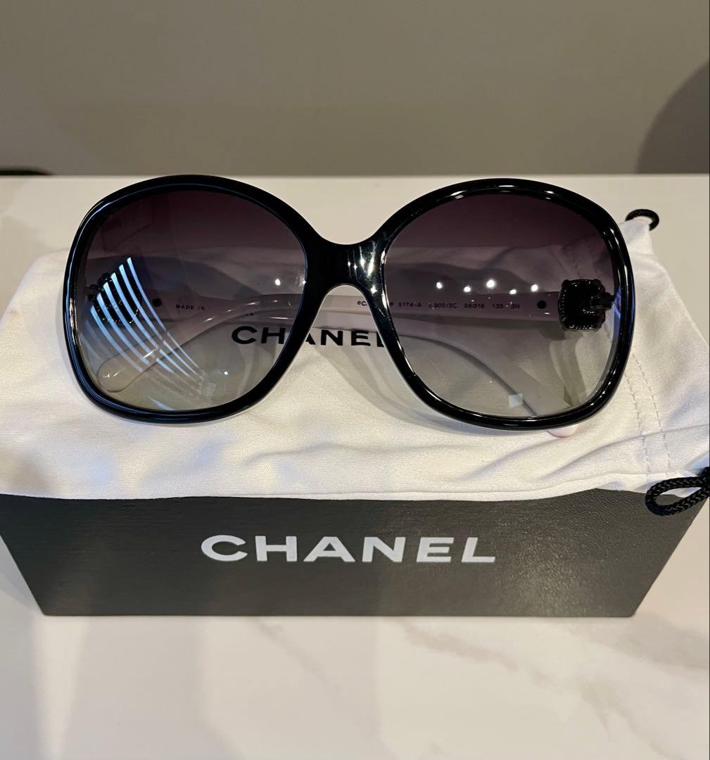 正規店購入▪️CHANELサングラス▪️一式揃い▪️モノトーン▪️ブラック ホワイト