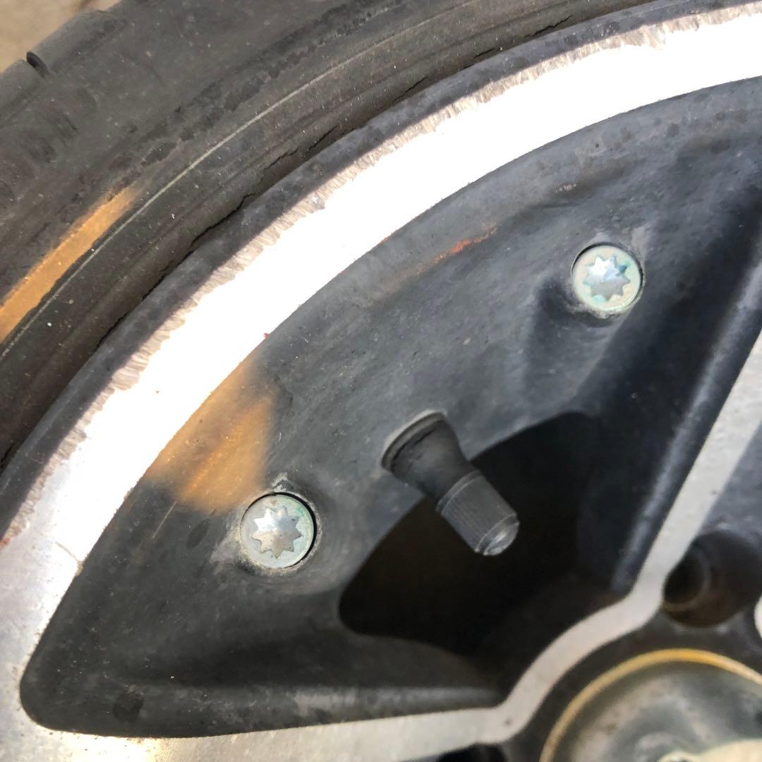 送料込み☆HONDA２サイクルジャイロ４つ穴　リアワイドホイール扁平