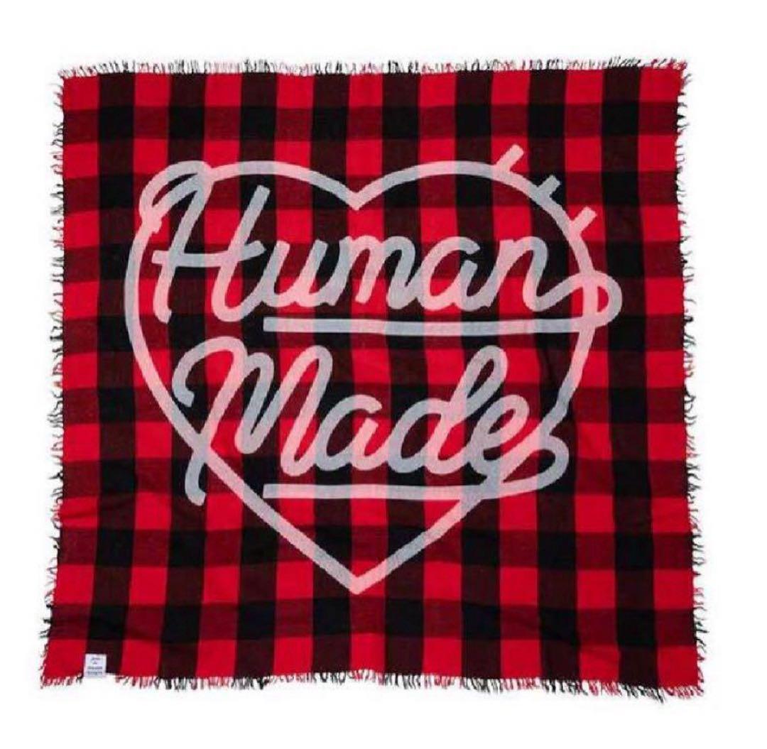美品 HUMAN MADE ❤️ WOOL STOLE RED ストール マフラー