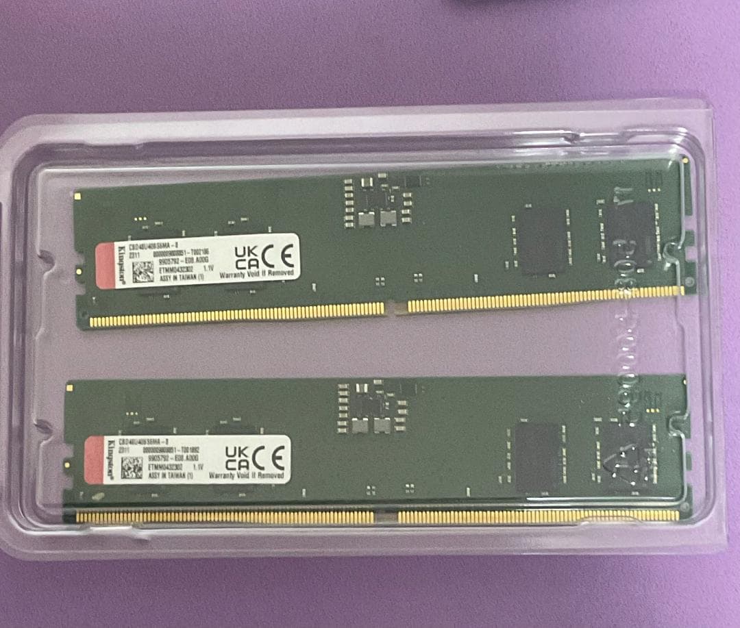 メモリー　16GB(8GB×2) [DDR5-4800