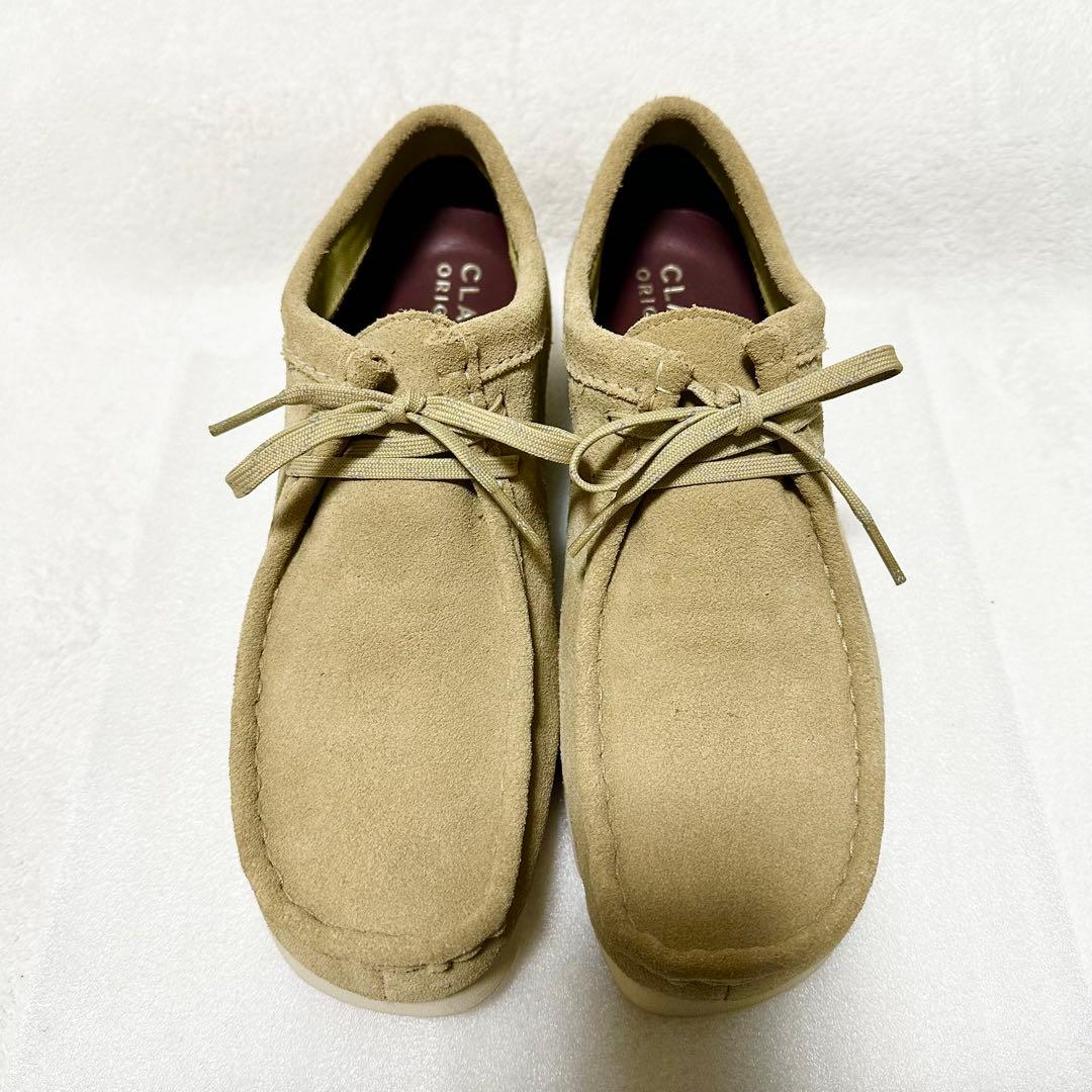 クラークス CLARKS ワラビー ゴアテックス ビブラムソール ベージュ 本革