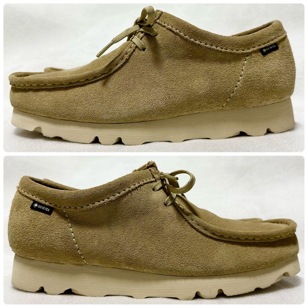 クラークス CLARKS ワラビー ゴアテックス ビブラムソール ベージュ 本革