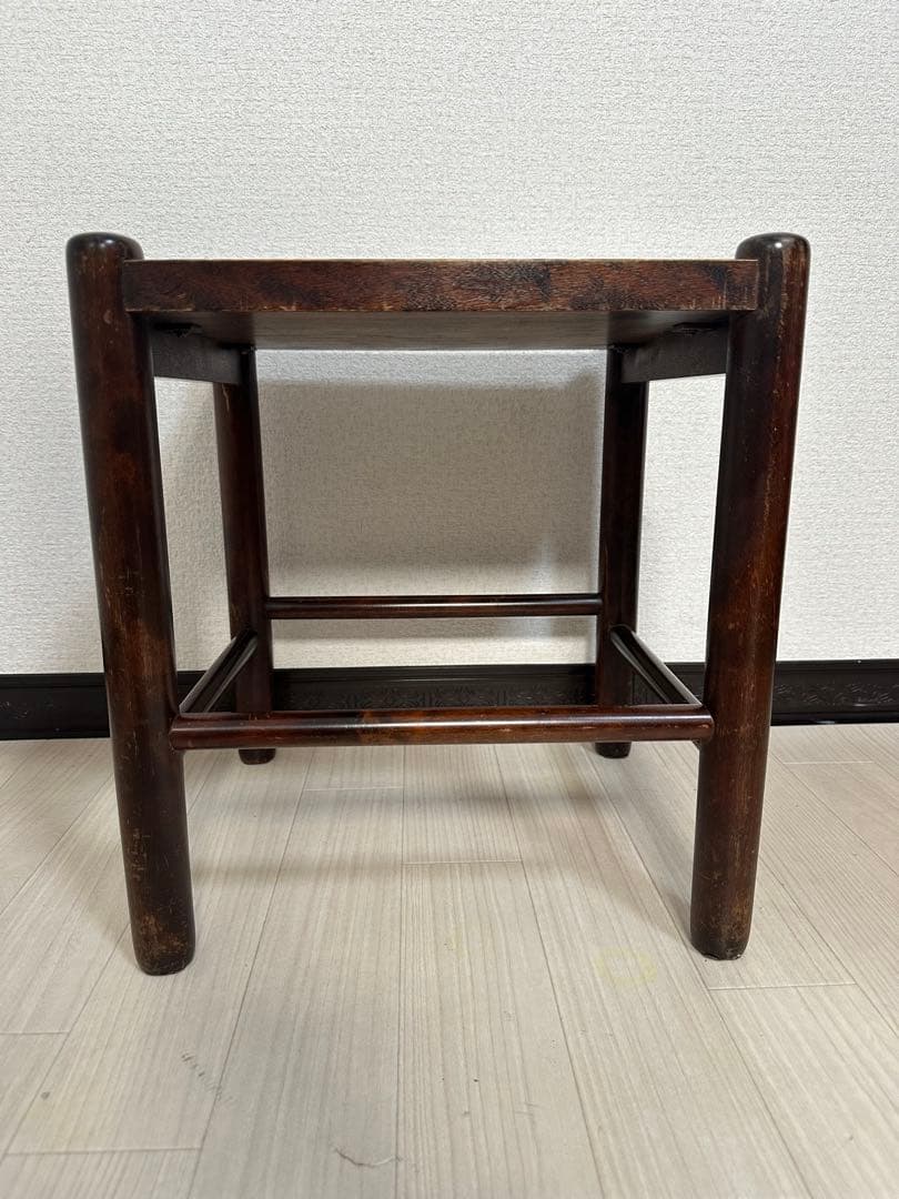 北海道民芸家具 スツール 椅子 サイドテーブル アンティーク調 レトロ ※i1※