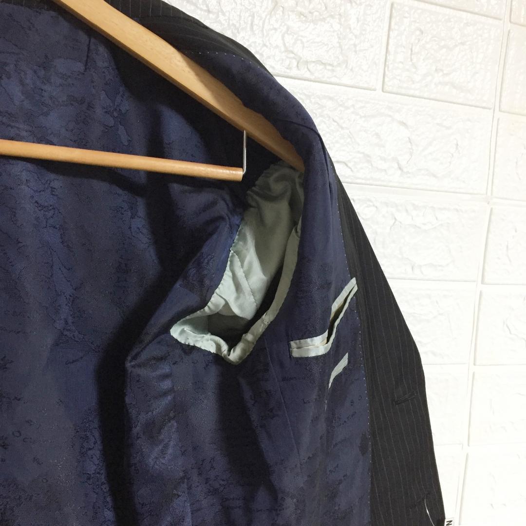 no38452 ポールスミス シルク混 ストライプ スーツ セットアップ