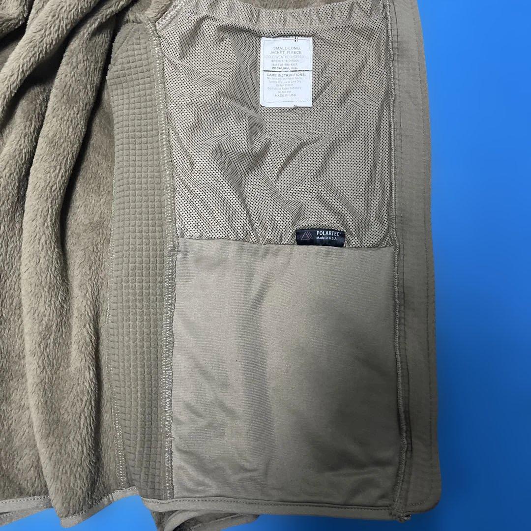 美品 実物 米軍 ECWCS Gen3 フリースジャケット コヨーテ ポーラテッ