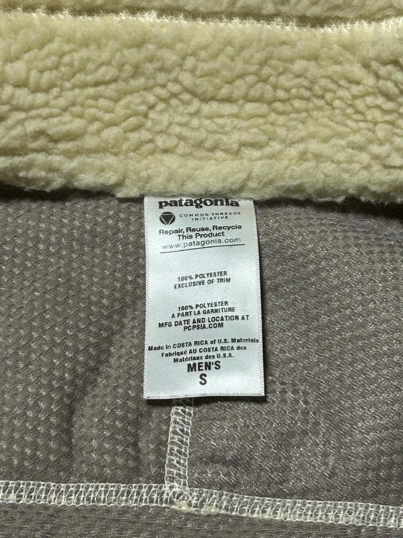 パタゴニア レトロX　ベスト　ナチュラル赤　Sサイズ