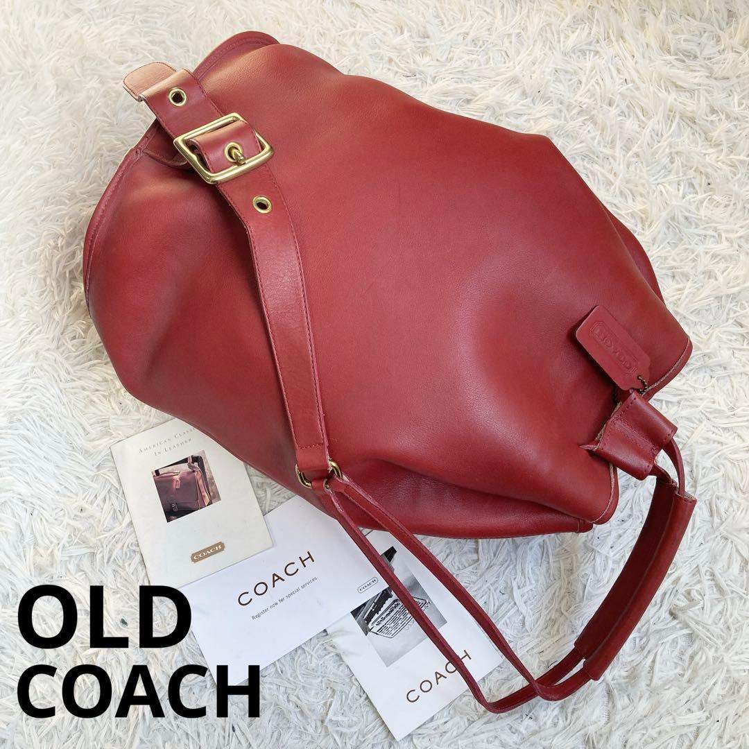 未使用保管品 vintage coach old usa backpack巾着